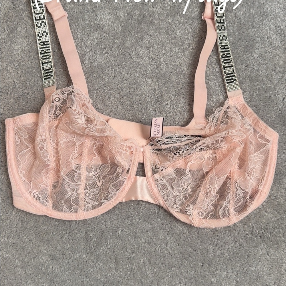 Victoria's Secret Blush Lace Bra